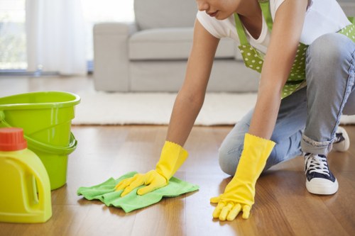 Stain removal treatment during sofa cleaning in East Ham